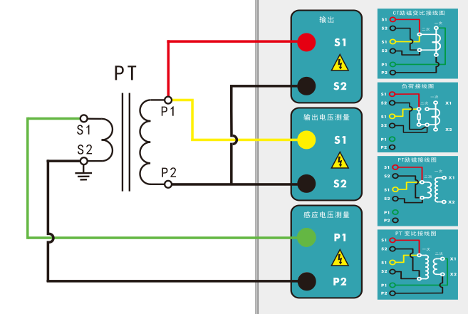 PT變比試驗(yàn)接線(xiàn)圖